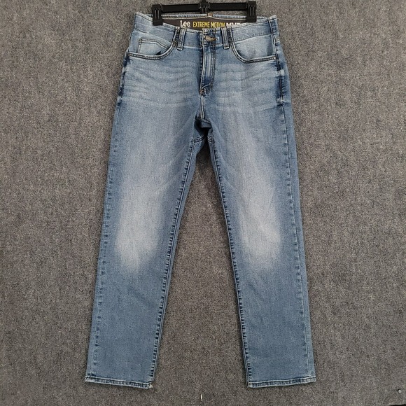 Lee Jeans Mens Blue 32X31 Extreme Motion Athletic Tapered Leg Performance Series - Picture 1 of 11